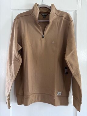 Eddie Bauer Men's Camp Fleece Half-Zip Pullover Sweater - Caramel